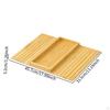 Sofa Arm Tray Non Slip Bottom, Flexible Rectangle Foldable Wooden Couch for Dessert, Snacks
