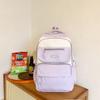 Рюкзак в студенческом стиле, студенческий блок, цветной школьный рюкзак для кампуса, женский школьный рюкзак большой вместимости