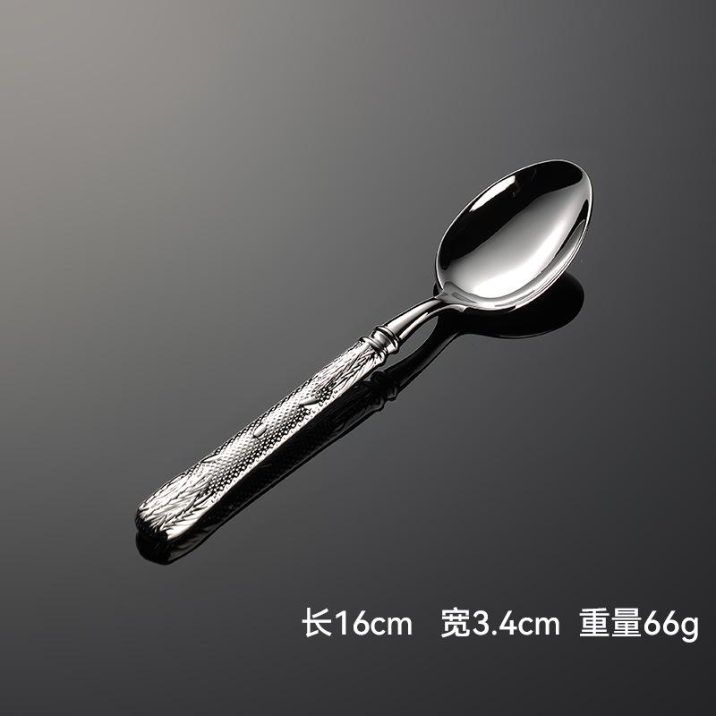 Пшеничный колос 304 столовые приборы в западном стиле нож и вилка для стейка ложка чайная ложка чайная вилка высококачественная гостиничная ковка столовые приборы нож и вилка