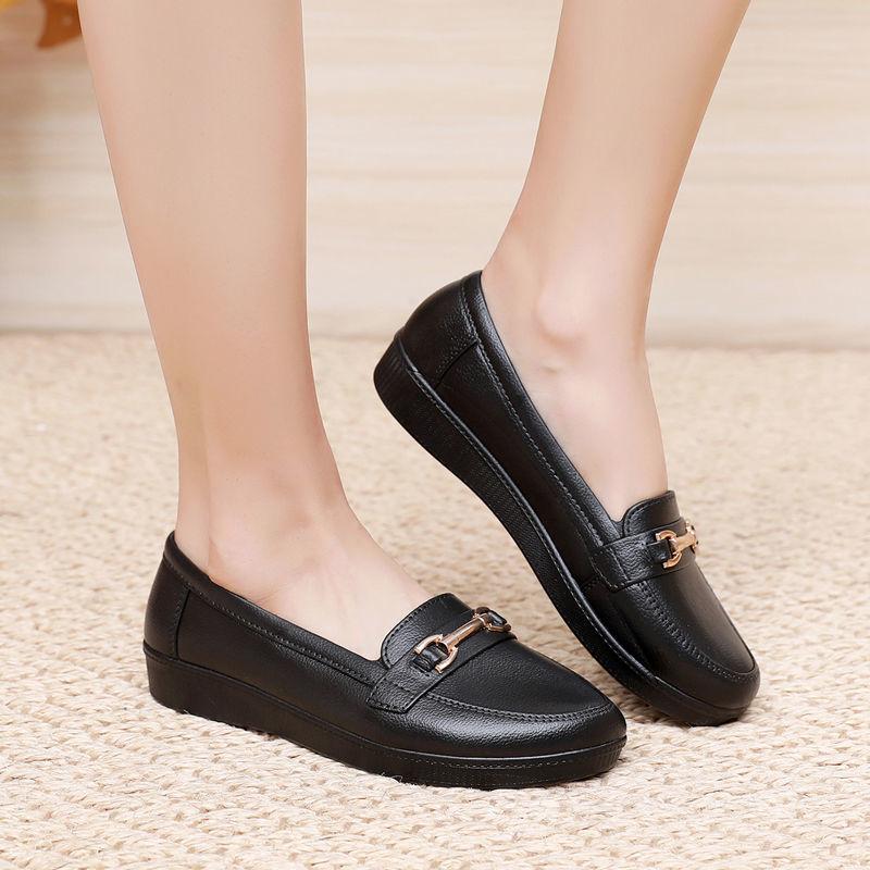 Женские резиновые сапоги с неглубоким носком, водонепроницаемые и нескользящие плоские резиновые сапоги для женщин, износостойкая рабочая обувь для весны и осени