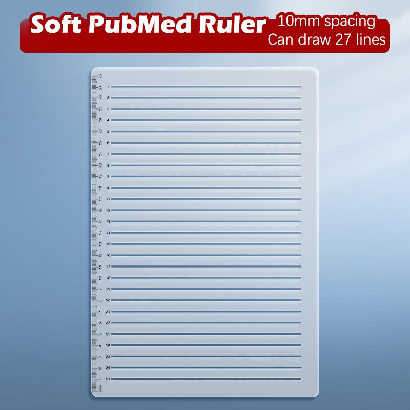 Transparent Calligraphy Stencil And Ruler Template Writing Straight Line Clear