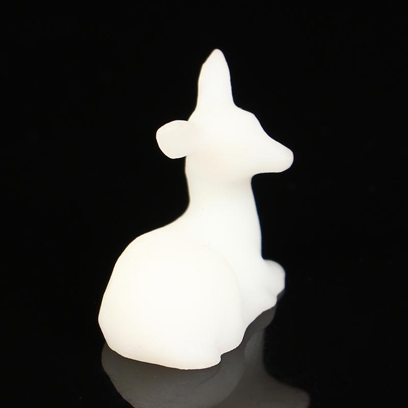 1Pc Mini Resin Crystal Deer Christmas Forest Elk White Dessert Table Decor Merry Christmas Decor For Home Kids New Year Gift