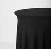 Tablecloth Cover With Skirting, Valves For Cocktail Bar Table 80 Cm Black