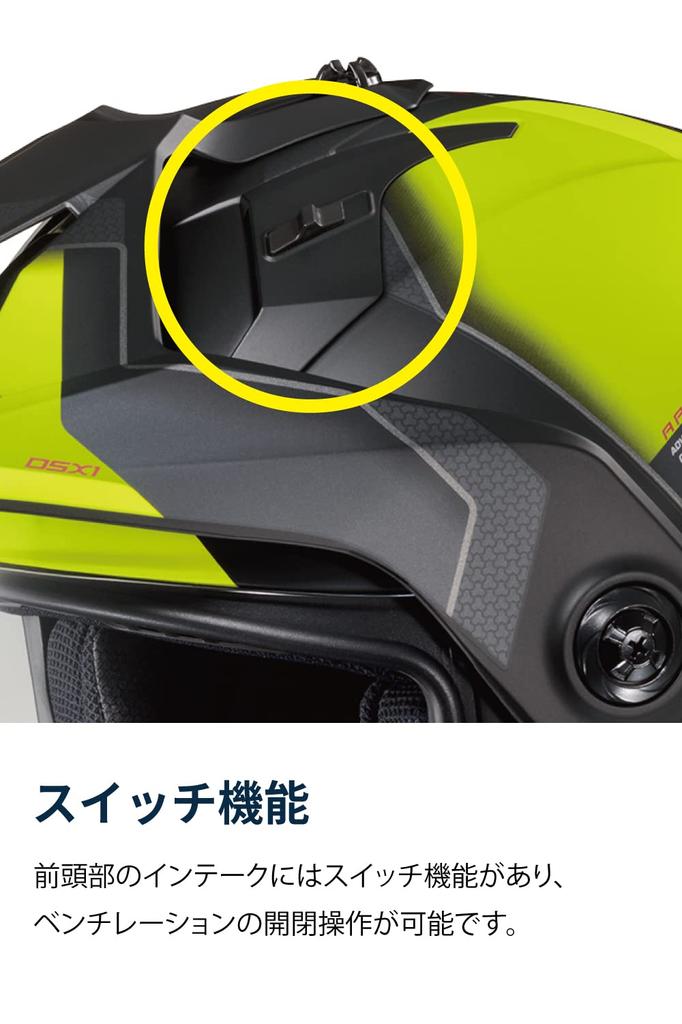 ШЛЕМЫ HJC Мотоциклетный шлем Желтый Synergy HJH230 Off-Road (Размер S) DS-X1