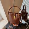 Niche Design Hand-carried Bucket Bag Women's New High-end Retro Versatile Shoulder Messenger Bag