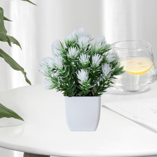 Модные искусственные украшения из травы в горшках, легкие в уходе