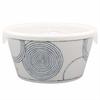 Mino Ware Swirl Pattern Non-Wrap Small Bowl with Lid, Microwave Pack, Approx. 13cm, Microwave and Dishwasher Safe, Japanese Tableware, Storage Contain