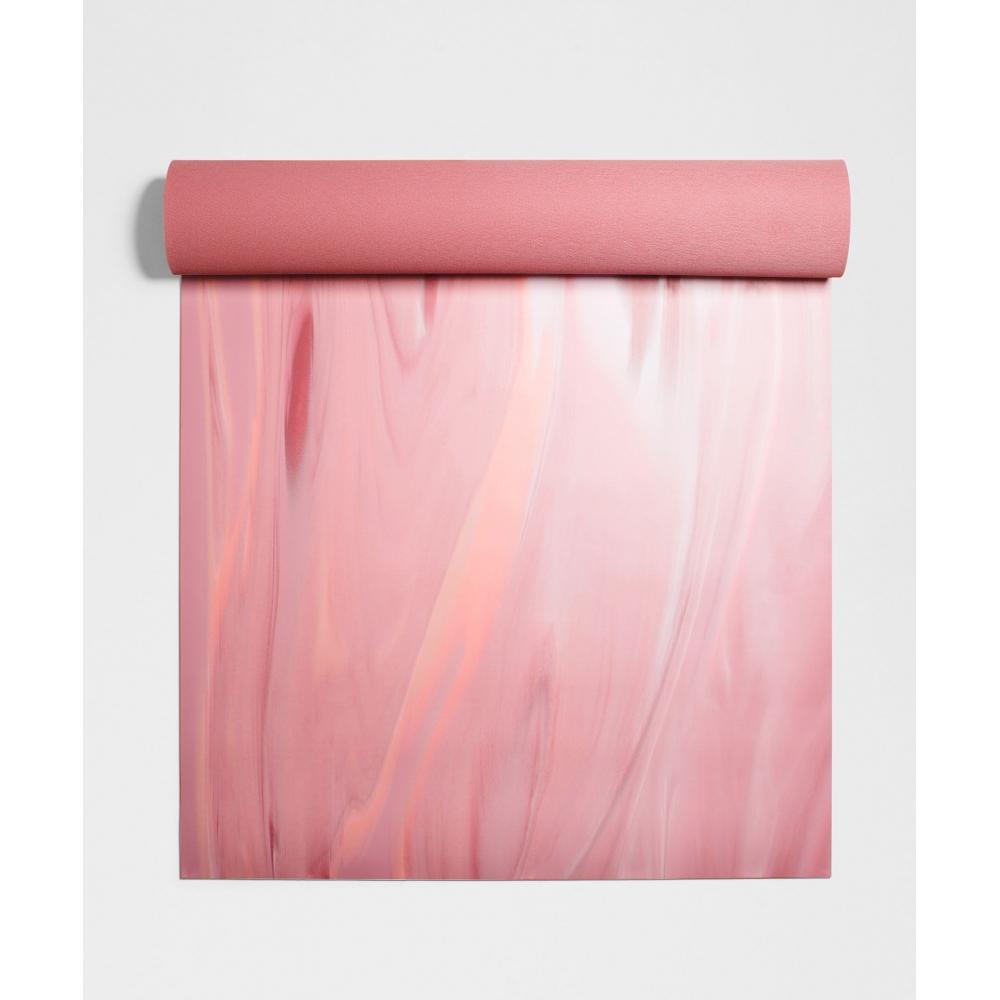 Lululemon Коврик 5 мм, изготовленный из сертифицированной FSC резины, розовая дымка, декоративный розовый, розовая органза, вишня, лимонад, декоративный розовый