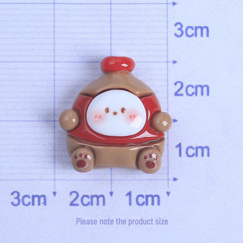 Глянцевые мультяшные аксессуары из смолы: Заколка для волос, повязка на голову, чехол для телефона, подвески для обуви, магниты на холодильник