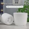 Nordic Style Thickened White Vertical Stripe Flower Pot