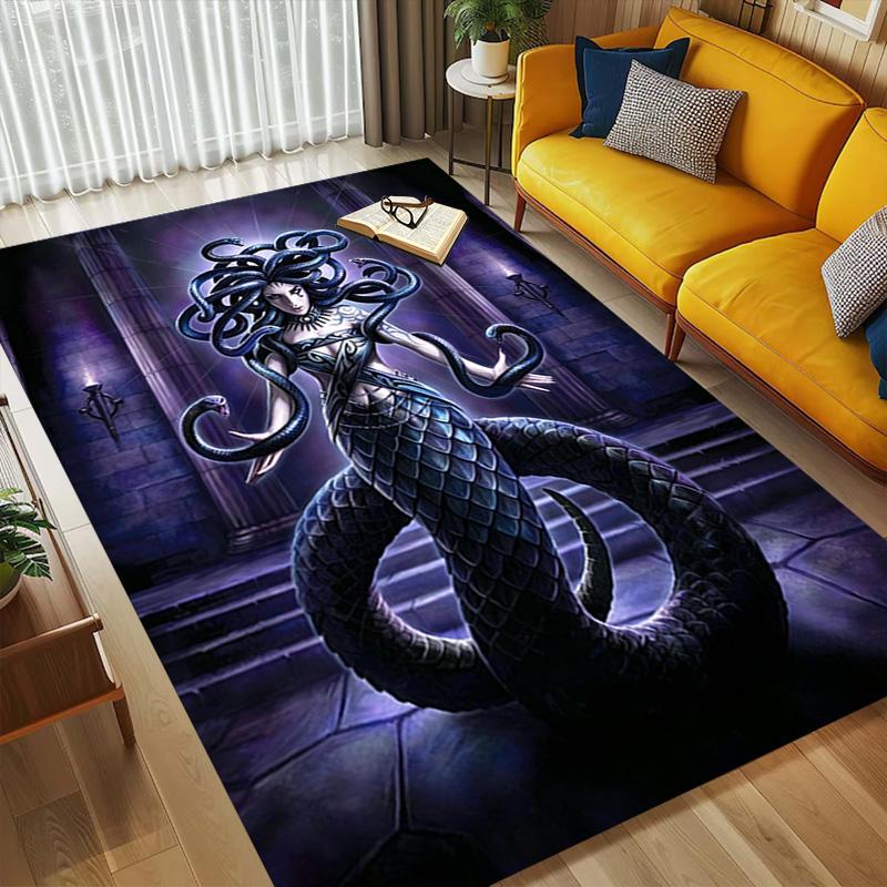 Medusa Living Room Nonslip Area Rug Soft Carpet For Bedroom Game Playroom Sofa Office Home Decor Doormat Christmas Gift