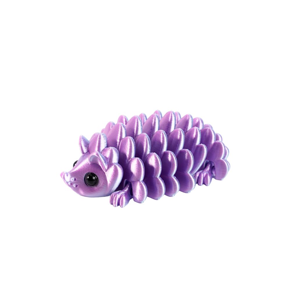 2Pcs 3D Printed Hedgehog Figurine Articulated Structure Animal Ornament Desk Decor
