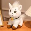 Soft Horse Mascot Stuffed Animal With Flower Horse Plush Doll Pentant  Chinese New Year Gift