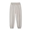 Camel-colored Old Heavy Cotton Frying Snowflake Washing and Sporty Legs Tied Legs Casual Drawstring Closet Trousers