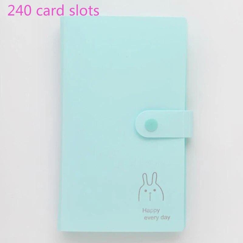 120/240 Pocket Name Card Book Home Picture Case Storage Photo Album Card Photocard Name Card ID Holder Home Accessories Dropship