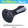 1000/100Pcs Self-locking Nylon Ties Adjustable Fastening Loop Tie Cables Bundle Set For Home Office Detachable Cord Tie Straps