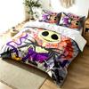 Jack with sally 3pc Duvet Cover Set Simple Modern Bedding Set Wrinkle Resistant Soft Fabric All Season Use a perfect gift
