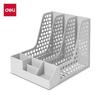 Deli 3-Section Desktop File Organizer with Pen Holder