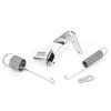 Throttle Cable Bracket Spring Car Carburetor Throttle Cable Bracket with Dual Return Spring Set Stainless Steel Parts
