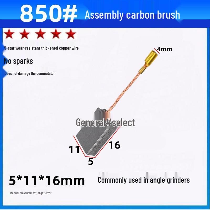 Durable Carbon Brush Set for Grinders, Drill, Hammer, Polisher, Cutter, and Picker Tools