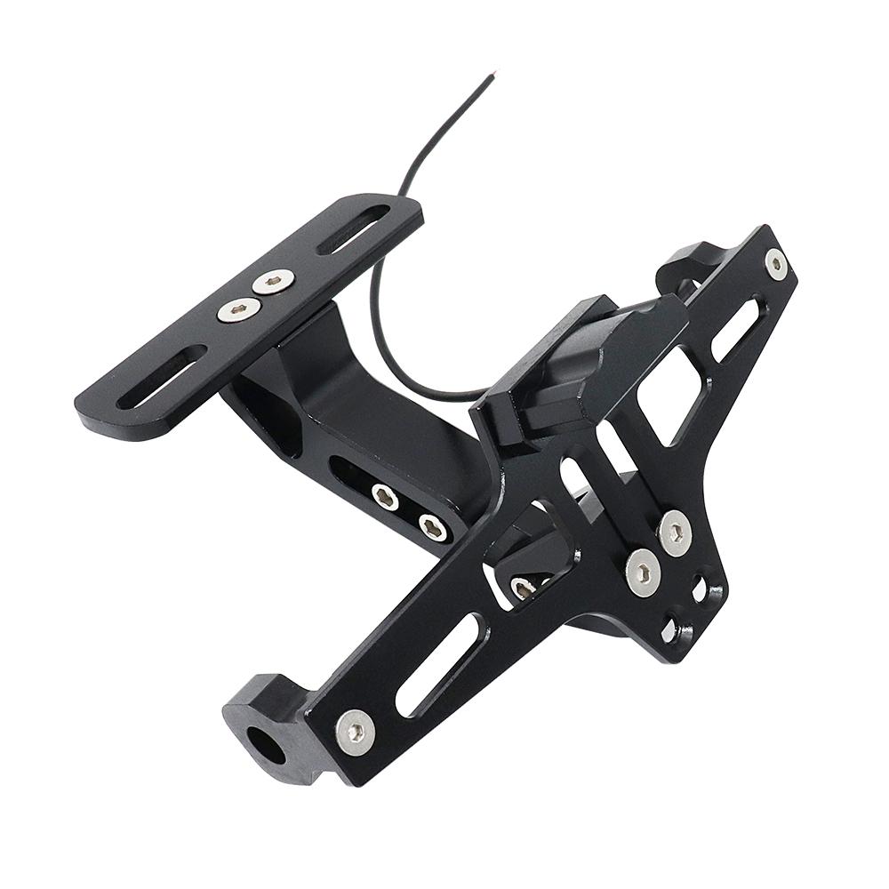 Универсальный держатель для мотоцикла с ЧПУ, алюминиевый держатель для номерного знака с регулируемым углом