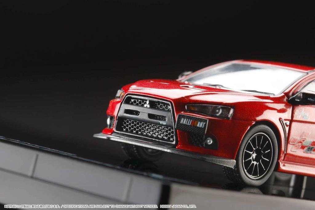 164 Mitsubishi Lancer Evolution 10 Rally Art Красный металлик