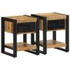 VidaXL Bedside Tables 2 Pcs Solid Raw Mango Wood 4013568