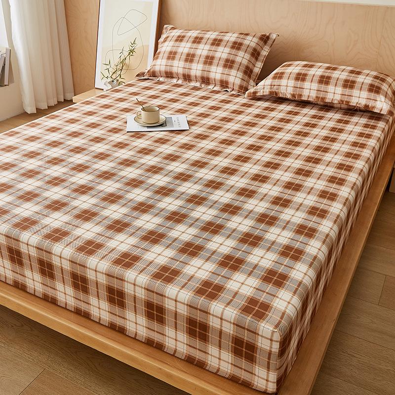 Простыня на резинке Пыленепроницаемый наматрасник Нескользящая простыня Приятная к коже Дышащая Грязеотталкивающая Стираемая Простыня на резинке для общежития