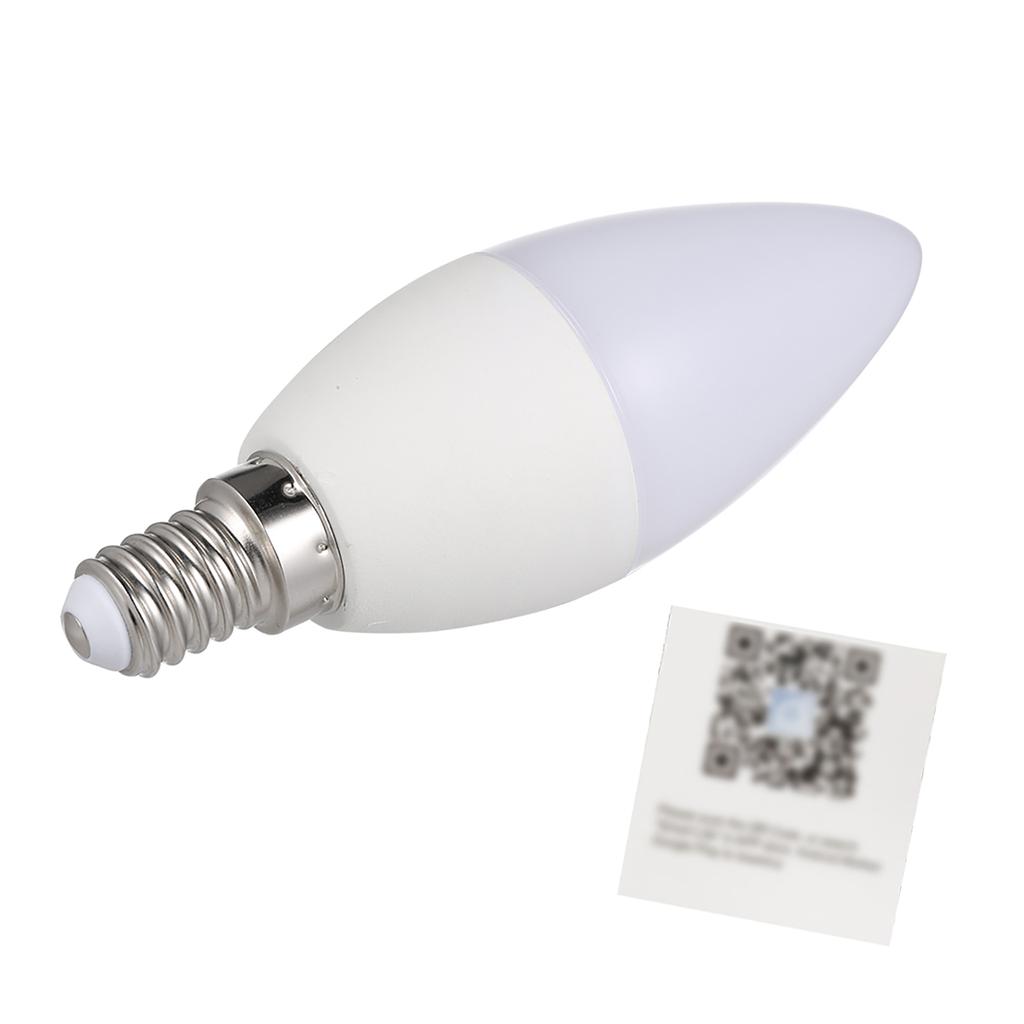WiFi умная лампа RGB+W+C светодиодная лампа-свеча 5 Вт E14 с регулируемой яркостью света приложение для телефона SmartLife/Tuya дистанционное управление Elf для голосового управления