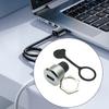 USB3.0 Женский на Женский Круглый Разъем для Панельного Крепления Водонепроницаемая Пылезащитная Крышка Разъем Высокоскоростная Передача Данных
