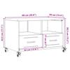 TV Stand White 68 x 39 x 43.5 cm Steel
