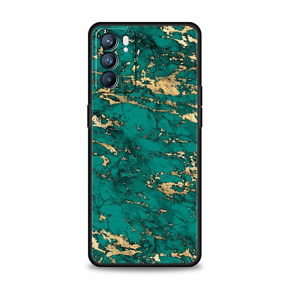 Мягкий чехол для телефона с рисунком из мрамора для Oppo Find X5 A54 A53 A52 A9 2020 A15 A95 A16 A76 A74 A12 Reno7 SE Reno6 Pro 5G TPU Cover
