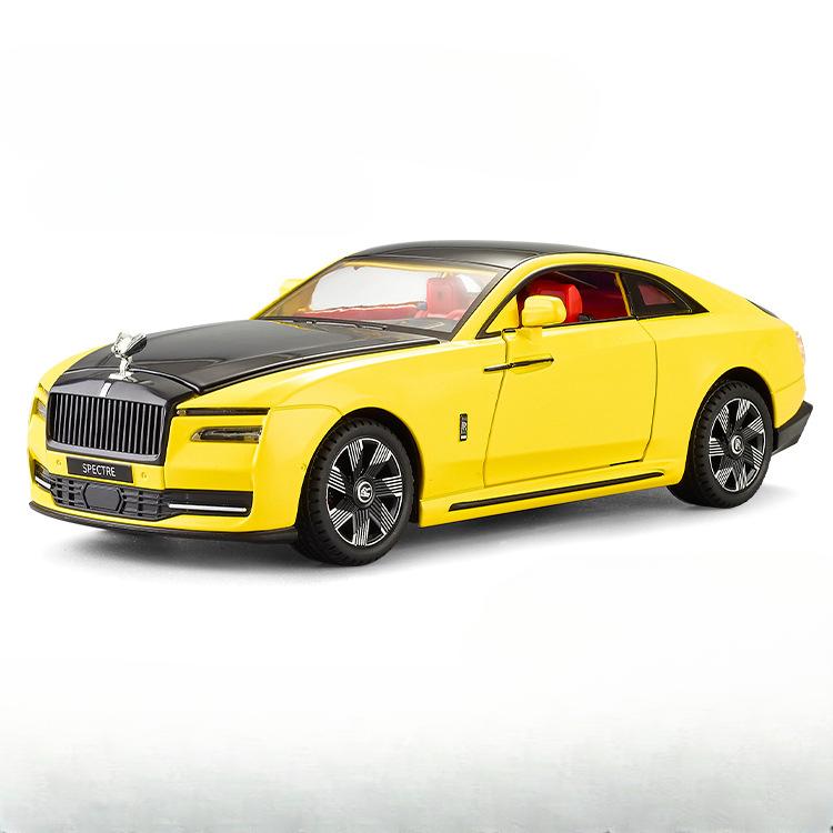 New 1/24 Alloy Die-cast Car Model Rolls-Royce Gust Toy Simulation Luxury Car Pull Advanced Ornaments Shock Absorption Collection Fashion Gift