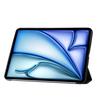 Для iPad Эйр 13 (2025)/(2024) Кожаный чехол с внутренним силиконовым чехлом для планшета с тройной подставкой