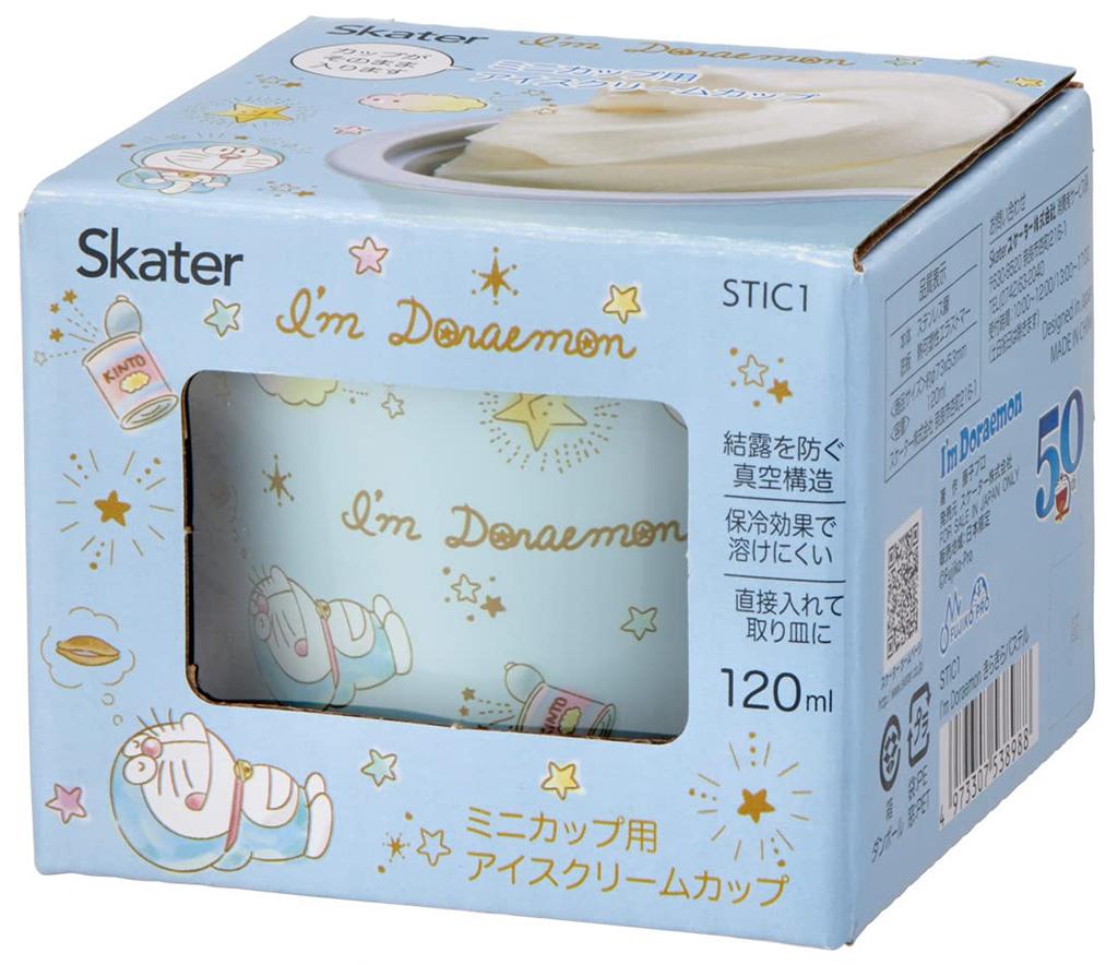 Skater Stainless Steel Vacuum Ice Doraemon Cup, 120ml, Design, STIC1-A
