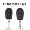 2/3 Button Fob Shell Holder TPU Car Key Cover Case for Renault Kwid Traffic Symbol for Dacia Sandero Logan Duster 2016 2017 2018