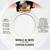 7inch Record EVERTON BLENDER - World In Need FREB031 Finatic Records 1999 Jamaica Reggae, Ska & Dub Used