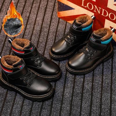 Детские сапоги на высоком бедре плюс бархатные теплые противолыжные ботинки Уличные зимние ботинки