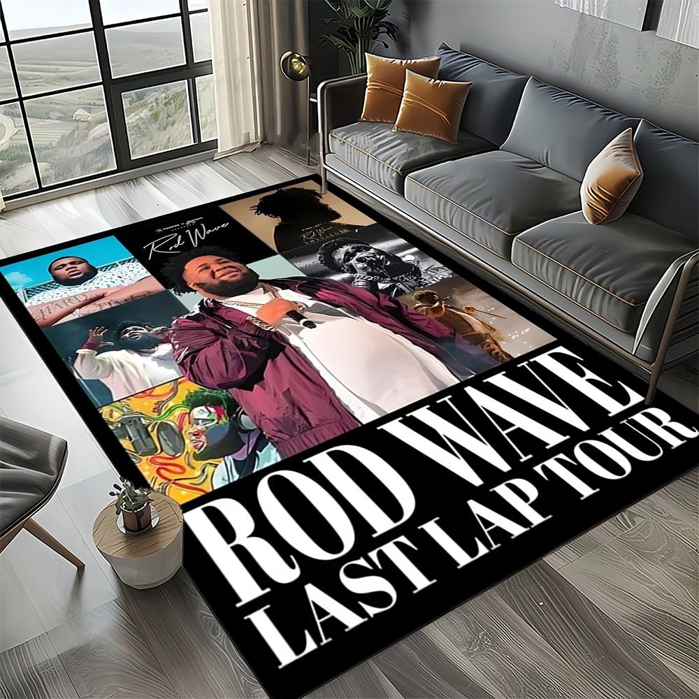 3D Printing Rod Wave Rapper Area Rug,Carpet Rug for Home Living Room Bedroom Sofa Doormat Decor,kids Play Non-slip Floor Mat