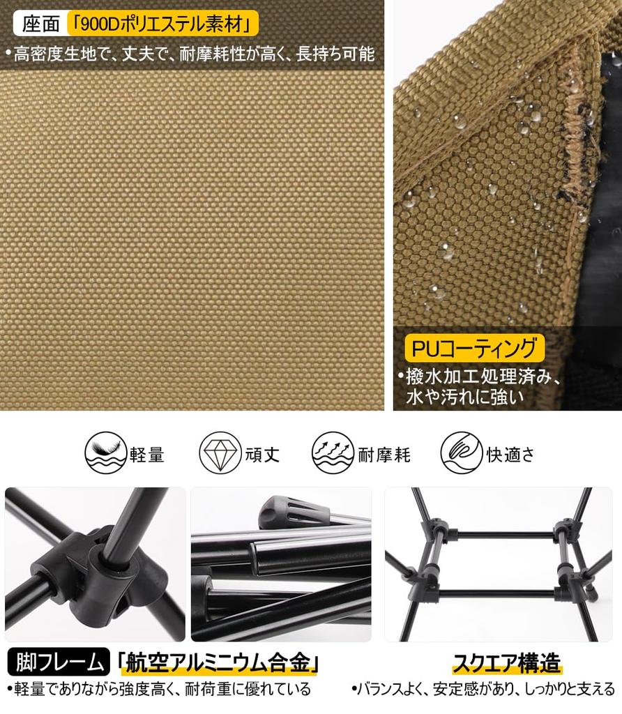 Кресло Deerest Square Moon Chair HOMEY Складное широкое низкое прочное легкое компактное переносное кресло для отдыха на природе