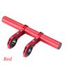 Front Outdoor Aluminum Alloy Lamp Bracket Mount Bike Handlebar Extender Bracket Double Tube