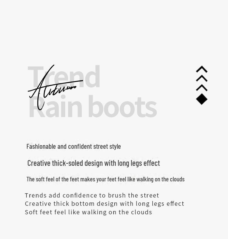 Женские модные резиновые сапоги Chelsea - нескользящие эластичные короткие сапоги Martin