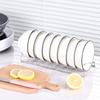 Silver Dish Draining Rack Stainless Steel Bowl Drying Holder Practical Plates Storage Rack  Kitchen