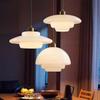 French LED Cream Wind Glass Pendant Light Nordic LED Lighting Creative Dining Room Bar Bedroom Porch Loft Home Indoor Lights