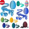 Decompression Dragon Egg Chameleon Pendulum 3D Printing Complete Set Dragon Modle Movable Desktop Ornament Kid Toy