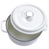 Cocotte pot en fonte rond 22cm Gourmet Tools blanc