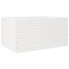 VidaXL Jardinière blanc 90x60x46 cm bois de pin massif, jardinière d'extérieur, bac à fleurs, boîte à plantes, jardinière de 3282455