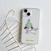 Рождественский чехол с щенком для Apple iPhone 15/14/13/12/11/Pro/ProMax/XS Max/XR/XS