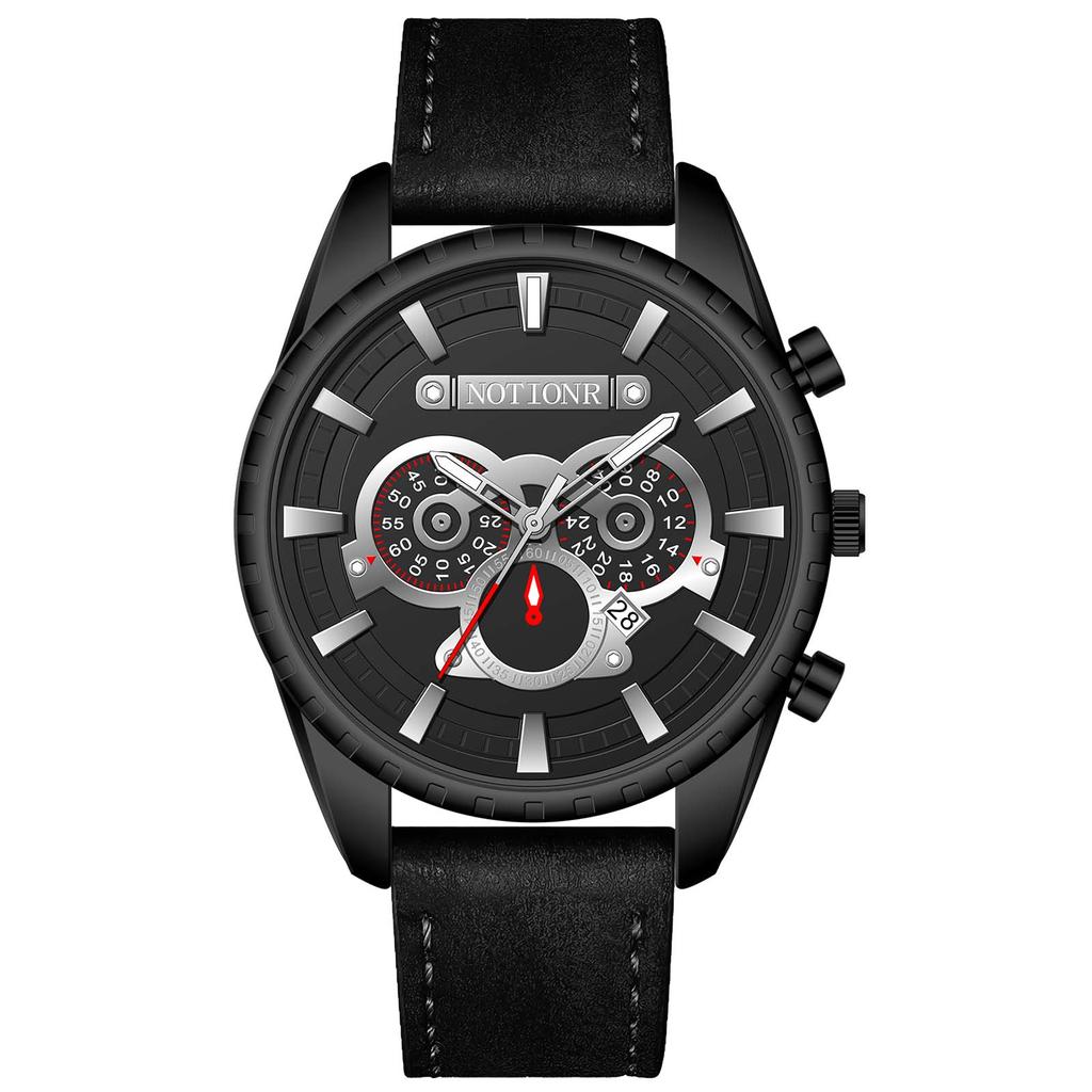 Повседневные часы мужские кварцевые наручные простые часы часы с индивидуальным выражением часы с календарем кожаный ремешок