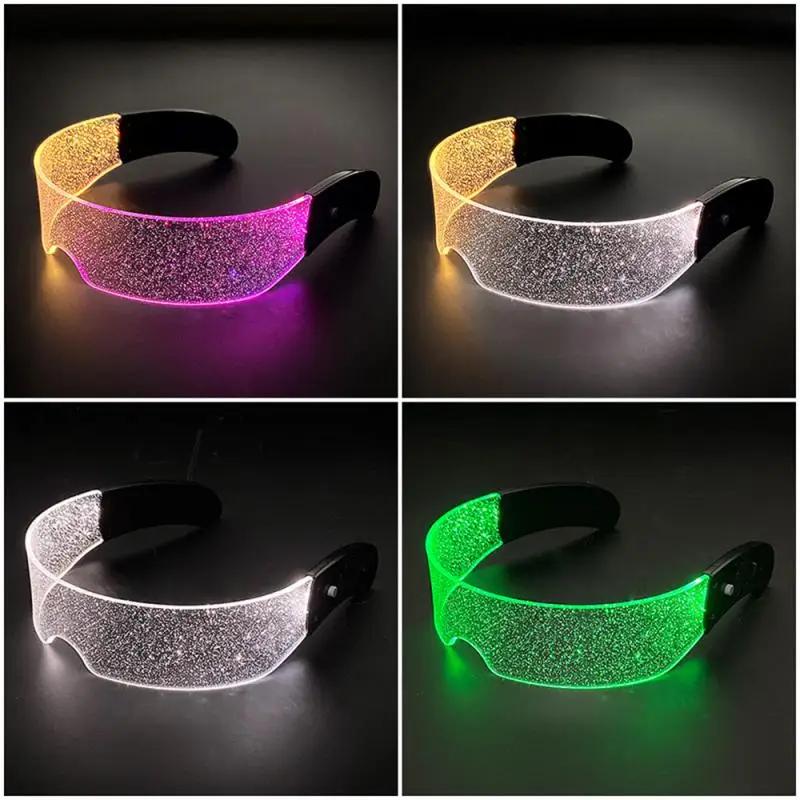 Cool Luminous Colorful LED Light Up Glasses Glowing Neon Light Flashing Party Glasses For Nightclub DJ Dance Party Decor